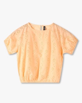 rio girls Girls Schiffli Balloon Top-picture-47
