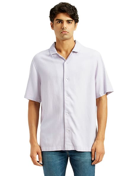 LEVI'S Men Regular Fit Shirt with Spread Collar