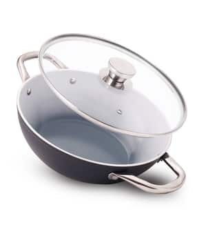 Induction-Safe Kadhai with Glass Lid & Handle-image-43