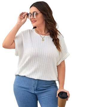 zilcon Women Patterned Loose Fit Round-Neck T-Shirt-picture-31