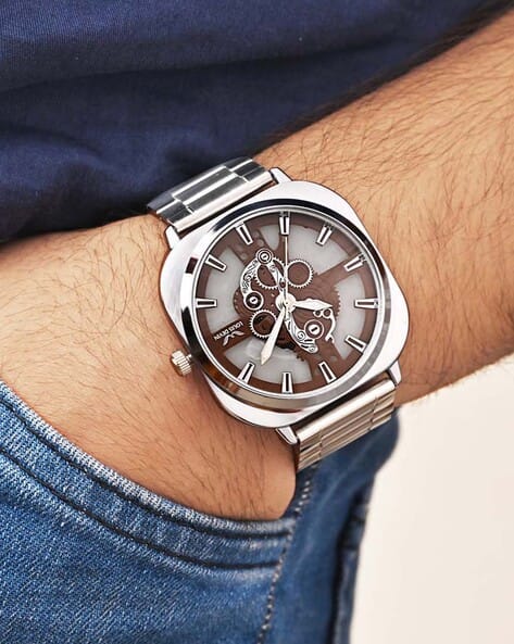 Louis Devin Men Analogue Watch with Deployant Clasp- LD-G081-BRW-CH