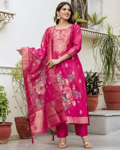 Indie Picks Embellished and Embroidery Straight Kurta Set