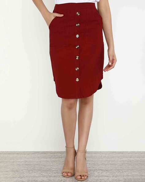Lulu & Sky Women Mini Straight Skirt