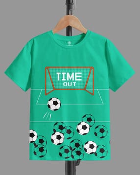 codez Boys Graphic Print Regular Fit Round-Neck T-Shirt-picture-41