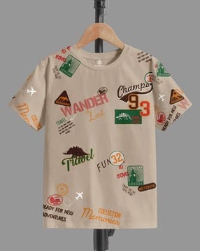 codez Boys Graphic Print Regular Fit Round-Neck T-Shirt-picture-15