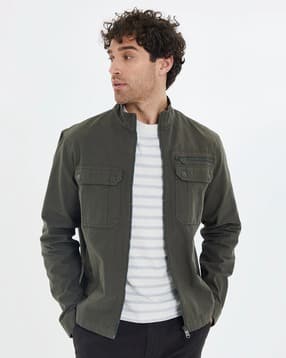 alpha tribe Men Regular Fit Zip Front Jacket-picture-17
