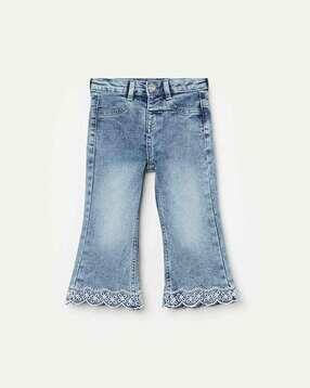 juniors by lifestyle Girls Embroidered Straight Jeans-picture-45
