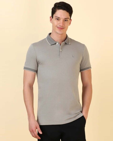 ALLEN SOLLY Men Regular Fit Polo T-Shirt
