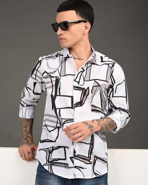BHINDAS Men Printed Regular Fit Shirt