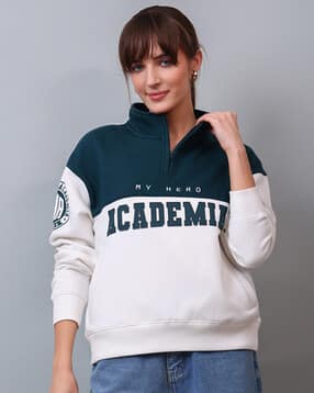 free authority My Hero Academia - ANIME - Women Colourblock Stylised Fit Sweatshirt-picture-41