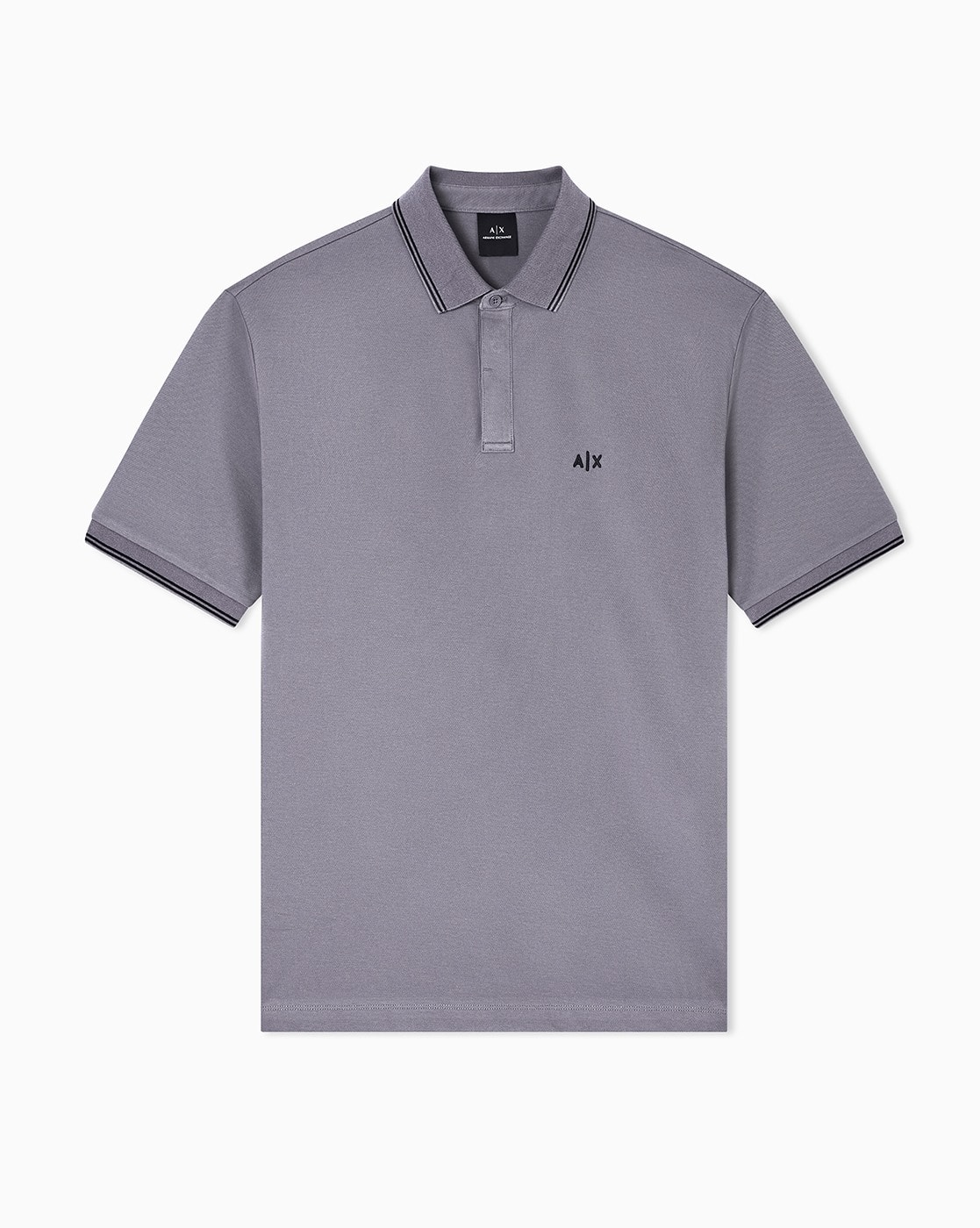 (取寄) アルマーニエクスチェンジ メンズ スモール ボックス ロゴ ポロ Armani Exchange men Small Box Logo Polo Dark Gull Gray Buy Gull Grey Tshirts for Men by ARMANI EXCHANGE Online | Ajio.com