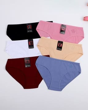 fashion comfortz Women Pack of 6 High-Rise Full-Coverage Briefs-picture-27