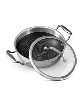 bergner Stainless Steel Kadai with Glass Lid-picture-40