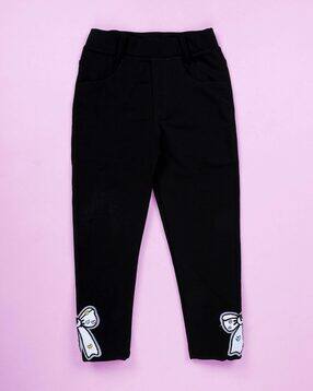 kiddopanti Girls Slim Fit Applique Jeggings-picture-21