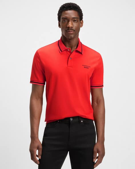 Buy BOSS Porsche X Boss Cotton Moisture Control Regular Fit Polo T