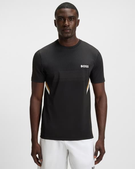 Slim Fit Crew-Neck T-Shirt with Logo Print