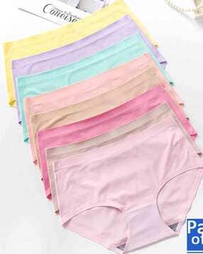 beach curve Pack of 8 High-Rise Seamless Briefs-picture-33