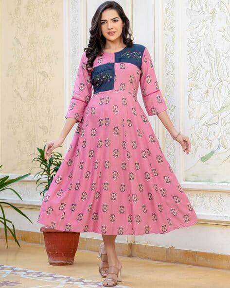 Women Floral Print A-Line Dress