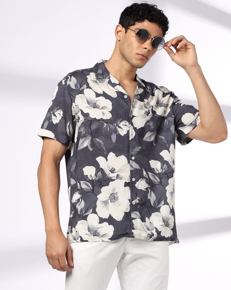 NETPLAY Men Floral Print Regular Fit Shirt
