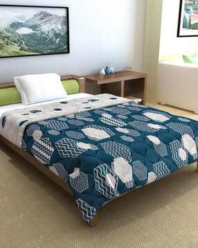 120 TC Geometric Print Single Comforters-image-2