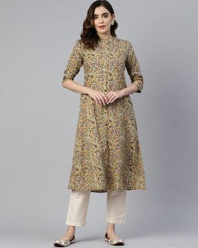 svaraa Women Floral A-line Kurta-picture-19