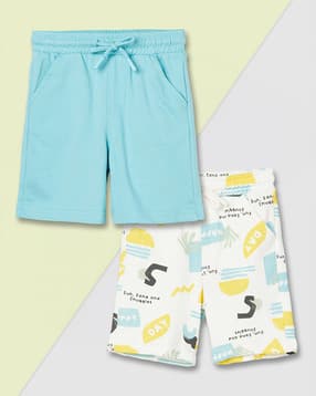 max Boys Printed Mid-rise Shorts - Pack of 2-picture-52