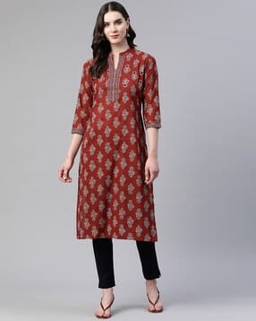 svaraa Women Printed Straight Kurta-picture-27