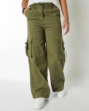  Girls Wide Leg Cargo Trousers