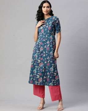 svaraa Women Embellished A-line Kurta-picture-28
