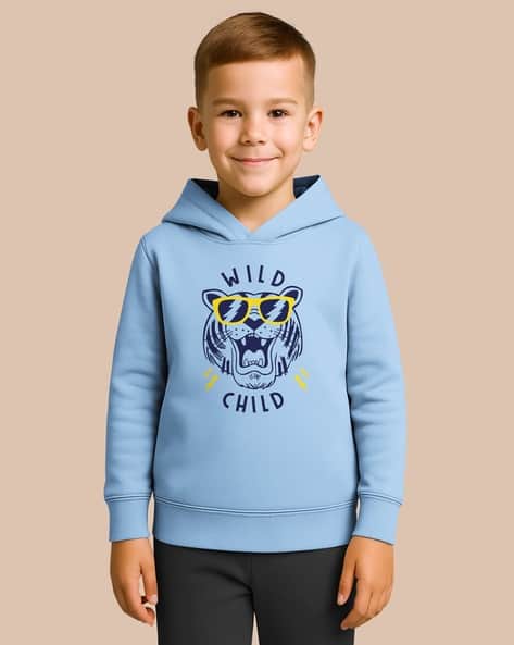 Hellcat Boys Typographic Print Regular Fit Hoodie