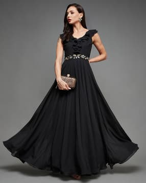 miss chase Embroidery Fit and Flare Dress-picture-20