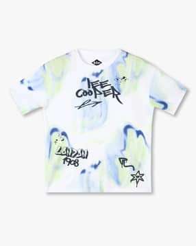 lee cooper Boys Printed Oversized Crew-Neck T-Shirt-picture-45