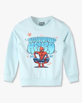 kb team spirit Boys Spiderman Print Regular Fit Sweatshirt-picture-34
