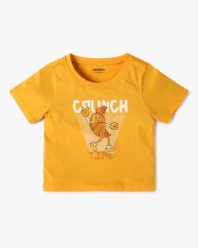 yousta Boys Graphic Print Regular Fit Round-Neck T-Shirt-picture-36