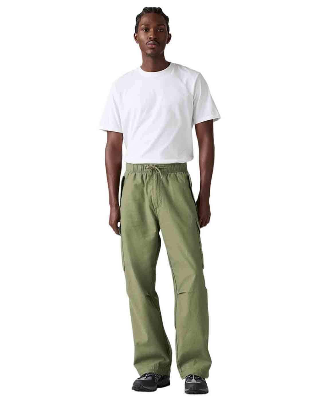 Men Baggy Fit Cargo Pants with Insert Pockets