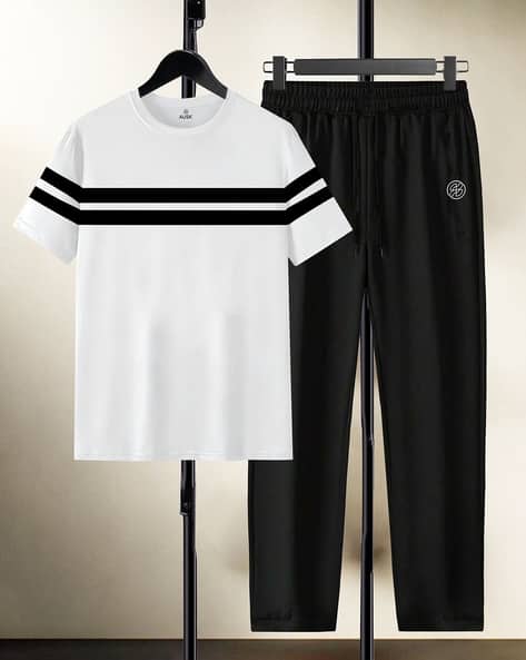 AUSK Men Cotton T-Shirt Track Pants
