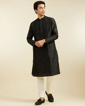 diwas by manyavar Men Embellished Regular Fit Kurta-picture-21