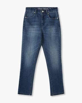 Boys Mid-Wash Slim Fit Jeans
