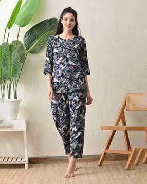 ichaa Women Printed Top & Pyjamas Set-picture-49