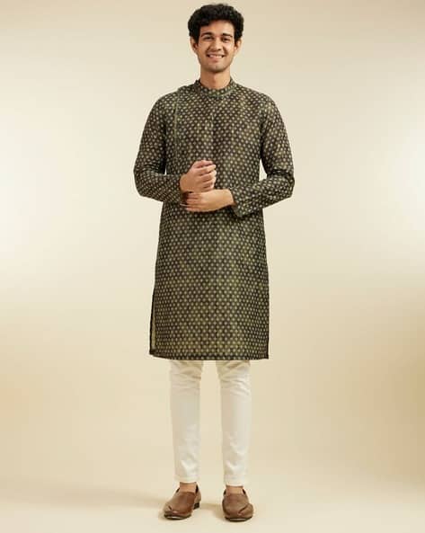 Diwas by Manyavar Men Geometric Print Regular Fit Kurta