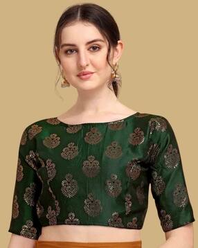 nyrika Women Patterned Back-Open Blouse-picture-18