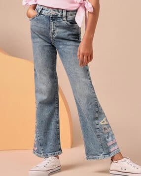 u.s. polo assn. Girls Fixed Waist Bootcut Jeans-picture-15