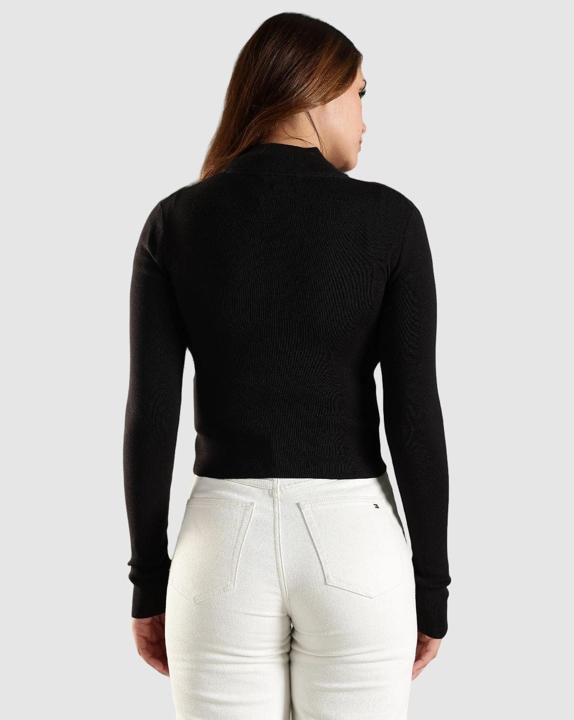 レディース OHOTORO Flow High Neck Cardigan black