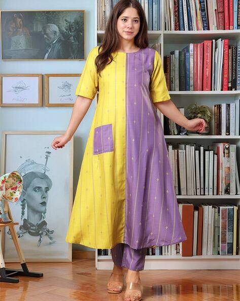 ANNI DESIGNER Women Printed A-Line Kurta with Pants Set