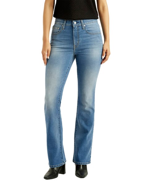Women Mid-Wash Bootcut Jeans