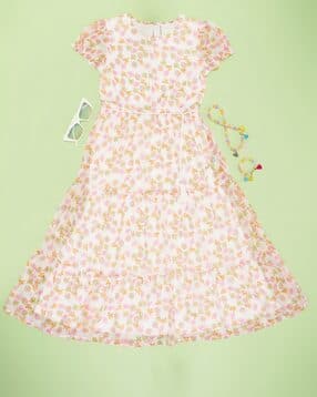 pantaloons junior Girls Floral Fit and Flare Dress -picture-50