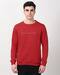 Men Typographic Print Regular Fit Sweatshirt