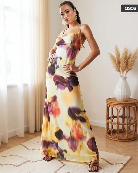 chinese dress ladies Macy Floral Maxi Dress – Chic Stitch main image 1