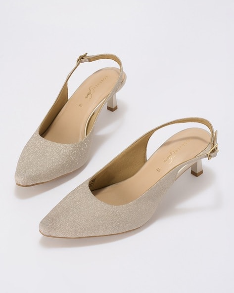 Forever Glam by Pantaloons Women Pump Heeled Shoes with Ankle Strap