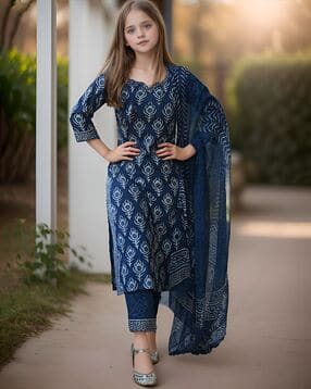 aarya designer Girl Printed 3-Piece Kurta Suit Set-picture-31